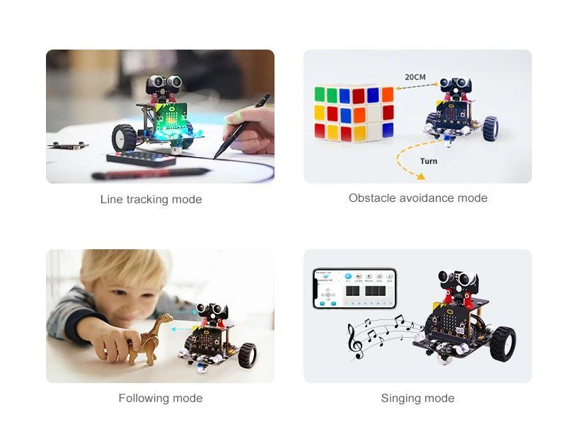 SMART ROBOT CAR cu micro:bit v2