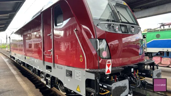 Alstom Traxx 3 MS surprinsă în Gara Ploiești Vest. Viitorul CFR?